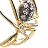 Spider Pendant Necklace in 14k Gold Black Rhodium with Diamonds, medium